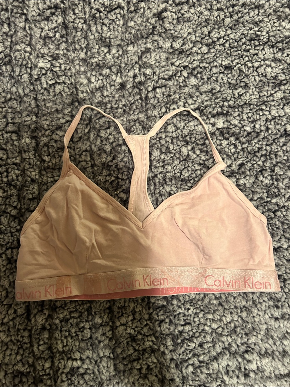 Calvin Klein Pale Pink Racerback Bralette